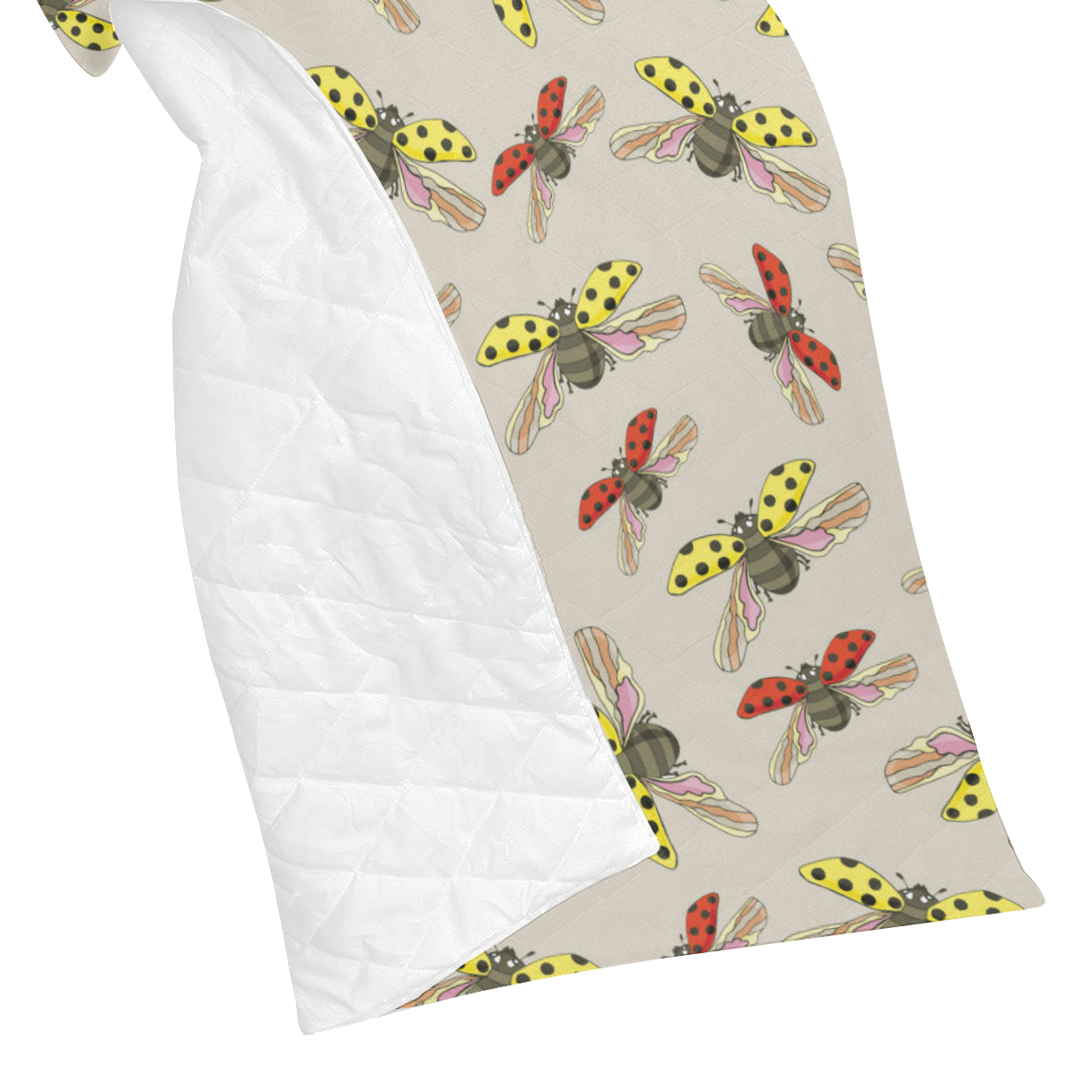 Ladybug Pattern Print Design 04 Premium Quilt