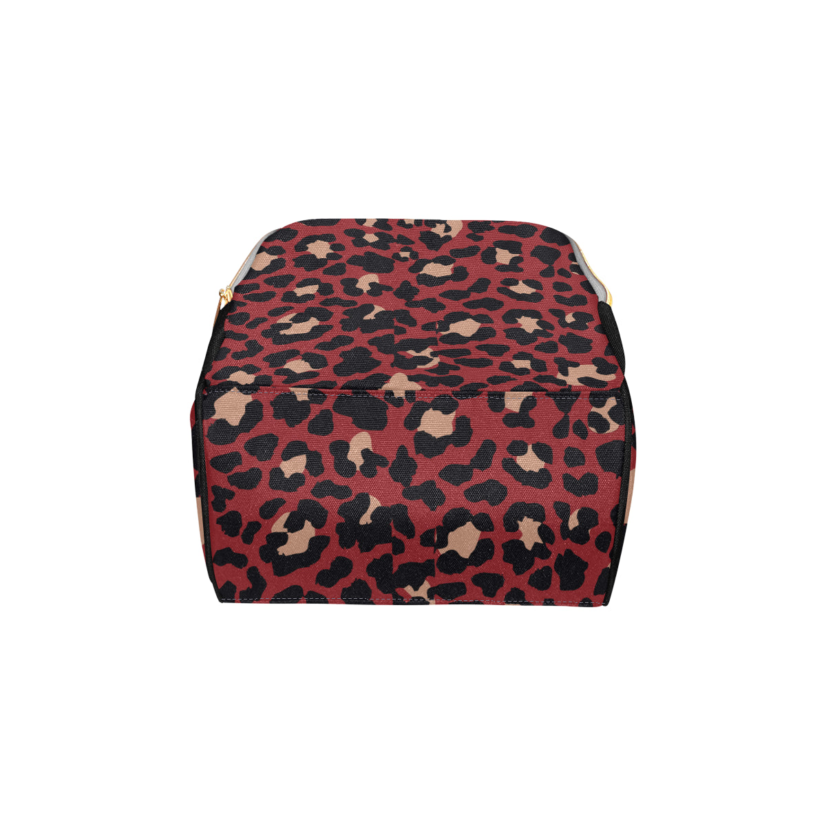 Cheetah Red Print Pattern Diaper Bag Backpack