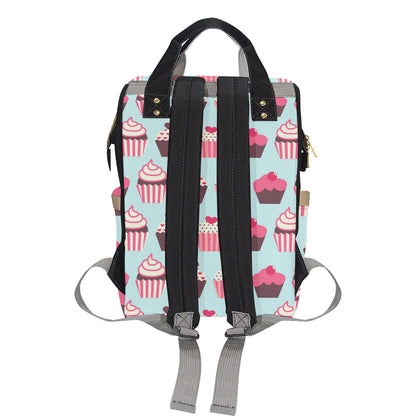 CupCake Print Pattern Diaper Bag Backpack