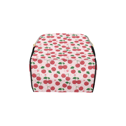 Cherry Pattern Print Design CH02 Diaper Bag Backpack