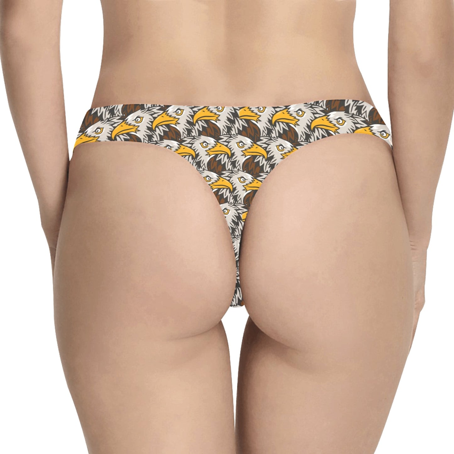 Eagles Head Pattern Women's Thongs