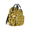 Sunflower Pattern Print Design SF04 Diaper Bag Backpack