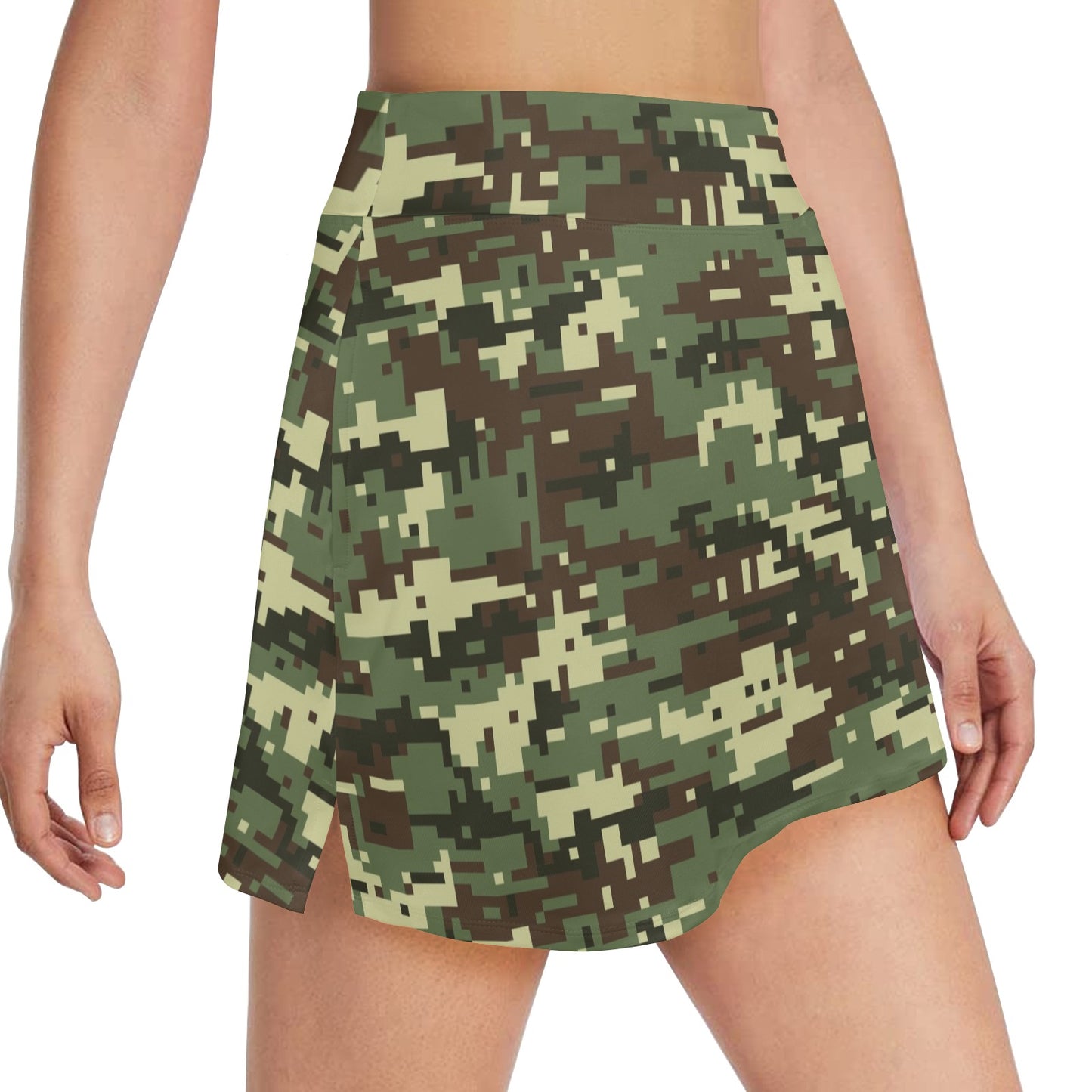 ACU Digital Army Camouflage 17" Golf & Pickleball Skort with Pockets