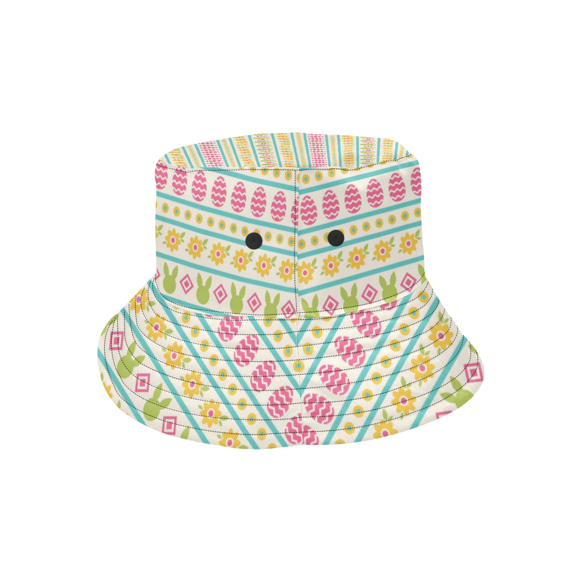 Easter Eggs Pattern Print Design RB016 Unisex Bucket Hat