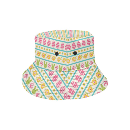 Easter Eggs Pattern Print Design RB016 Unisex Bucket Hat