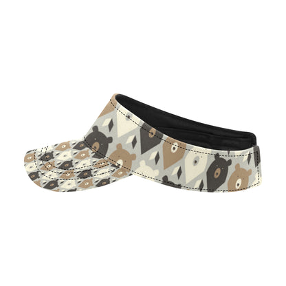Bear Pattern Print Design 04 Unisex Sun Visor