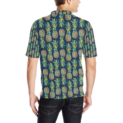 Pineapple Color Art Men Polo Shirt