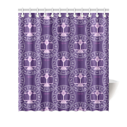 Libra Pattern Print Design 03 Shower Curtain