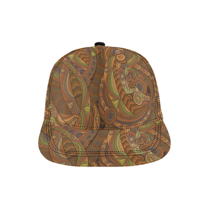 Maori Ornament Design Print Snapback Cap