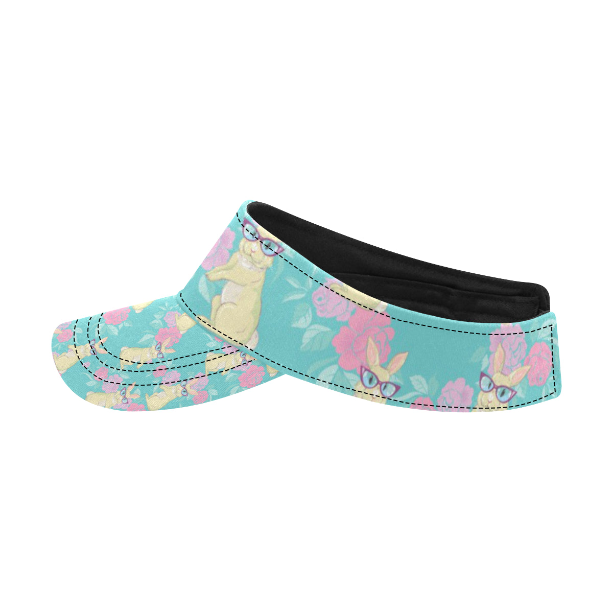 Rabbit Pattern Print Design RB05 Unisex Sun Visor