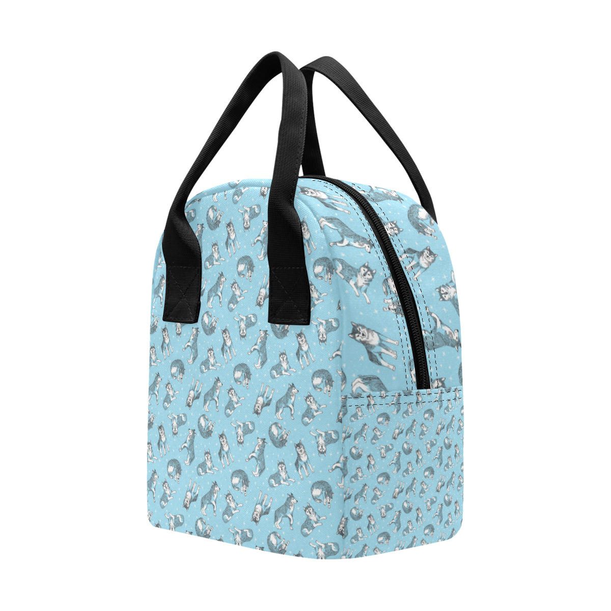 Wolf Design Print Pattern Insulated Lunch Bag