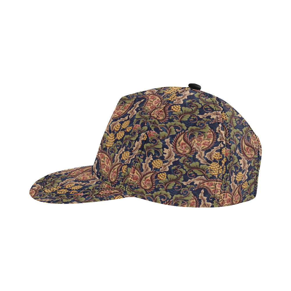 Floral Vintage Classic Print Snapback Cap