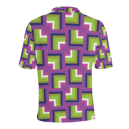 Optical illusion Pattern Print Design A05 Men Polo Shirt