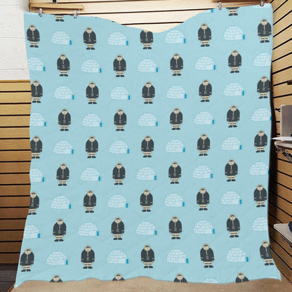 Eskimo Pattern Print Design 03 Premium Quilt