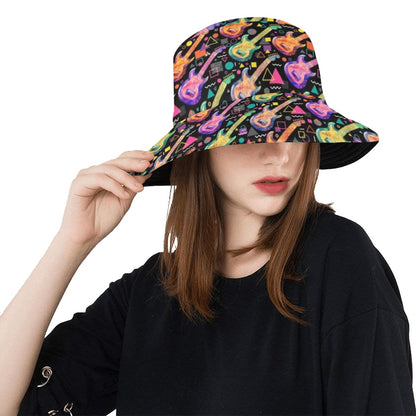 Electric Guitar Print Design LKS403 Unisex Bucket Hat