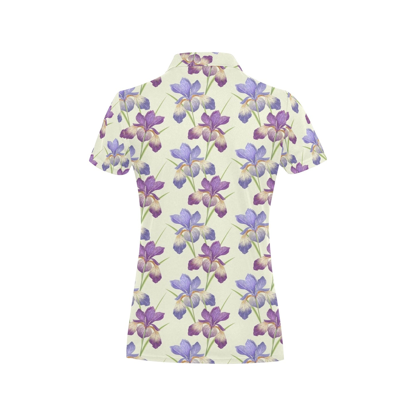 Iris Pattern Print Design IR08 Women's Polo Shirt