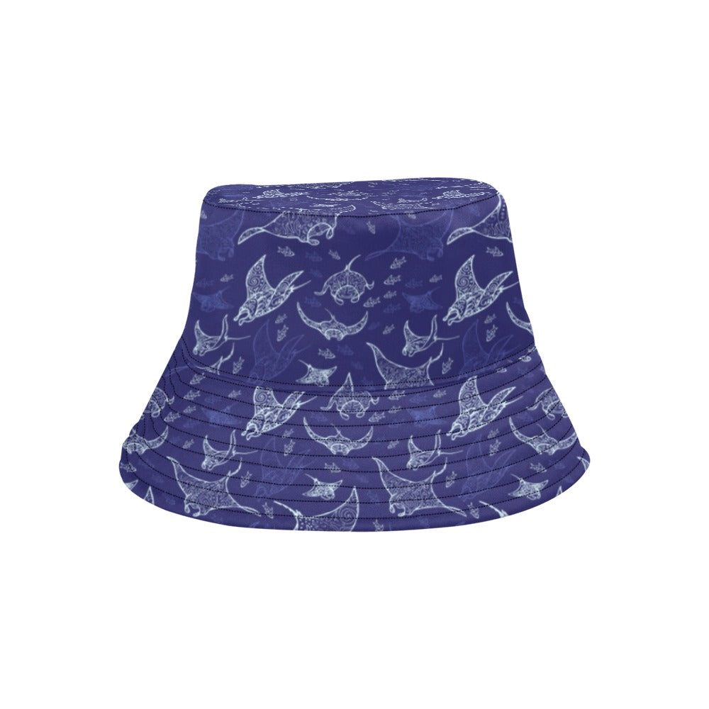 Manta Ray Print Design LKS401 Unisex Bucket Hat