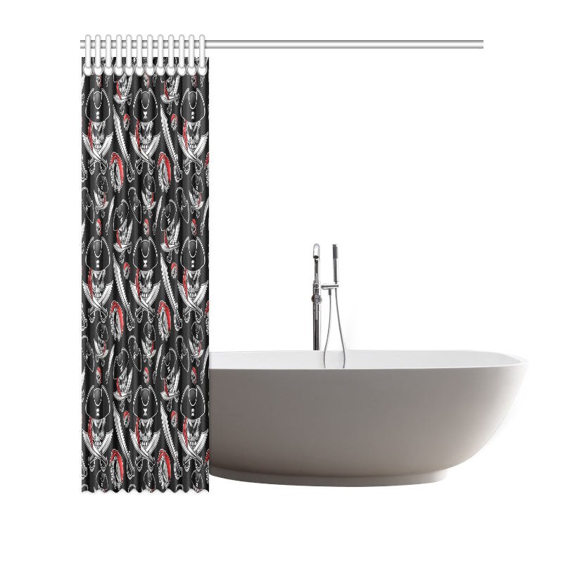 Pirate Pattern Print Design A05 Shower Curtain