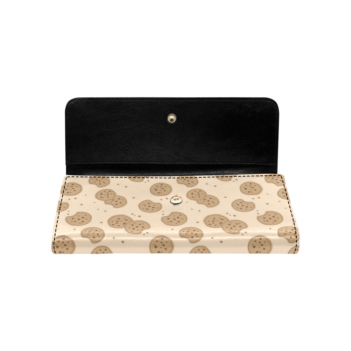 Biscuit Pattern Print Design 02 Women's Trifold Wallet