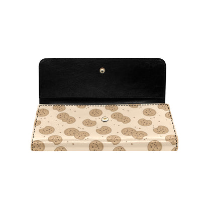 Biscuit Pattern Print Design 02 Women's Trifold Wallet