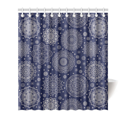 Mandala Pattern Print Design 02 Shower Curtain