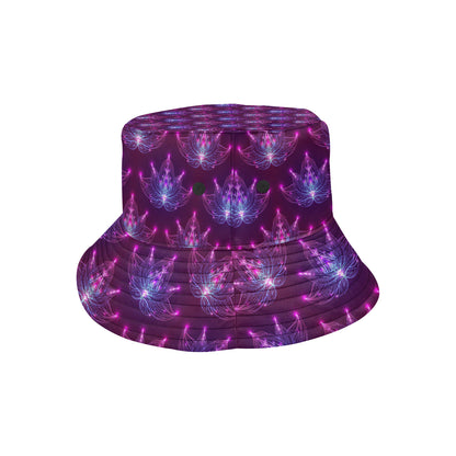 lotus Pattern Print Design LO01 Unisex Bucket Hat