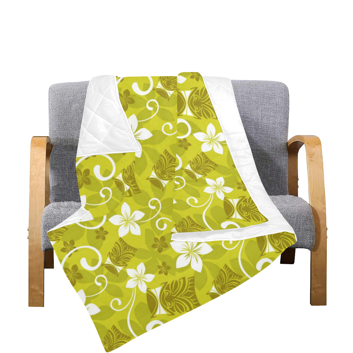 Hawaiian Themed Pattern Print Design H019 Premium Quilt