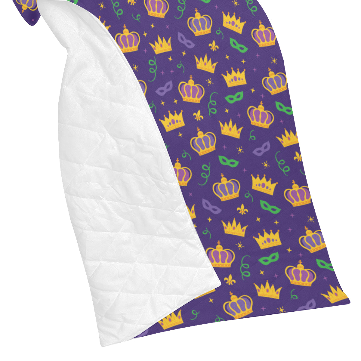 Mardi Gras Pattern Print Design 03 Premium Quilt