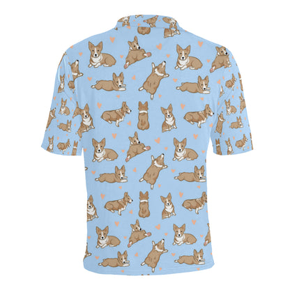 Pembroke Welsh Corgis Pattern Print Design A05 Men Polo Shirt