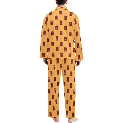 Bible Pattern Print Design 05 Men's Long Pajama Set