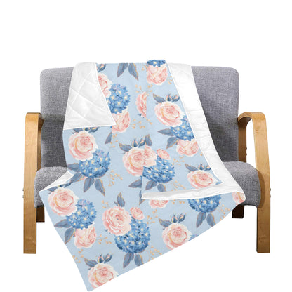 Hydrangea Pattern Print Design HD06 Premium Quilt
