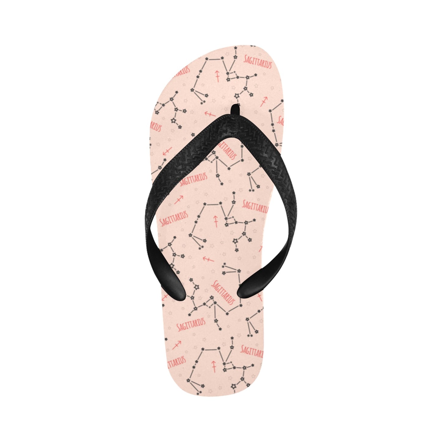 Sagittarius Star Print Design LKS302 Flip Flops