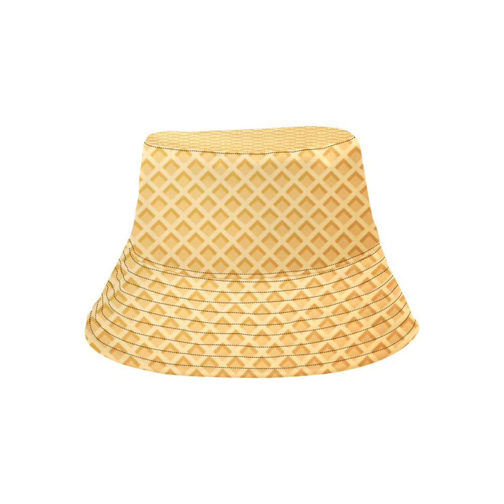 Waffle Texture Print Design LKS302 Unisex Bucket Hat