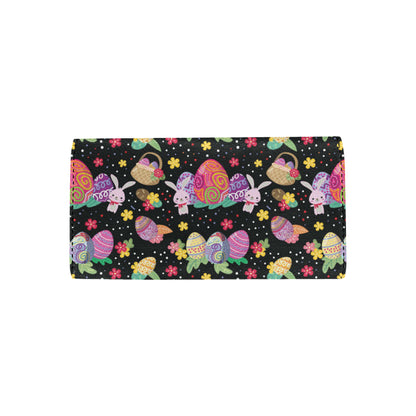 Easter Eggs Pattern Print Design RB06 Women's Trifold Wallet