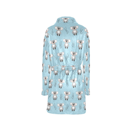 Koala Pattern Print Design 01 Women's Fleece Robe