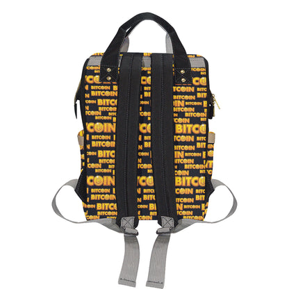 Bitcoin Pattern Print Design DO03 Diaper Bag Backpack