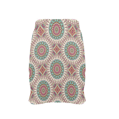 Bohemian Round Style Print 17" Golf & Pickleball Skort with Pockets