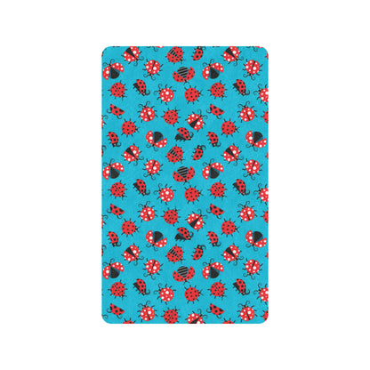 Ladybug Action Print Pattern Rubber Doormat