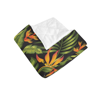 Bird Of Paradise Pattern Print Design BOP013 Premium Quilt