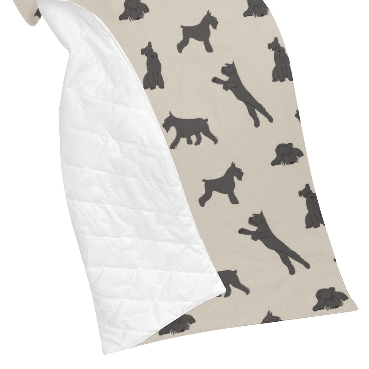 Schnauzers Pattern Print Design A06 Premium Quilt