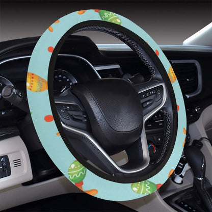 Maracas Print Design LKS402 Steering Wheel Cover with Elastic Edge