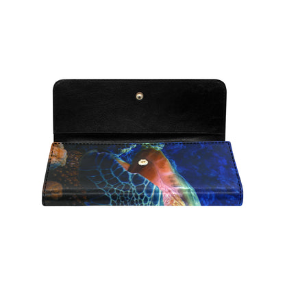 Honu Sea Turtle Women Wallet Women's Trifold Wallet