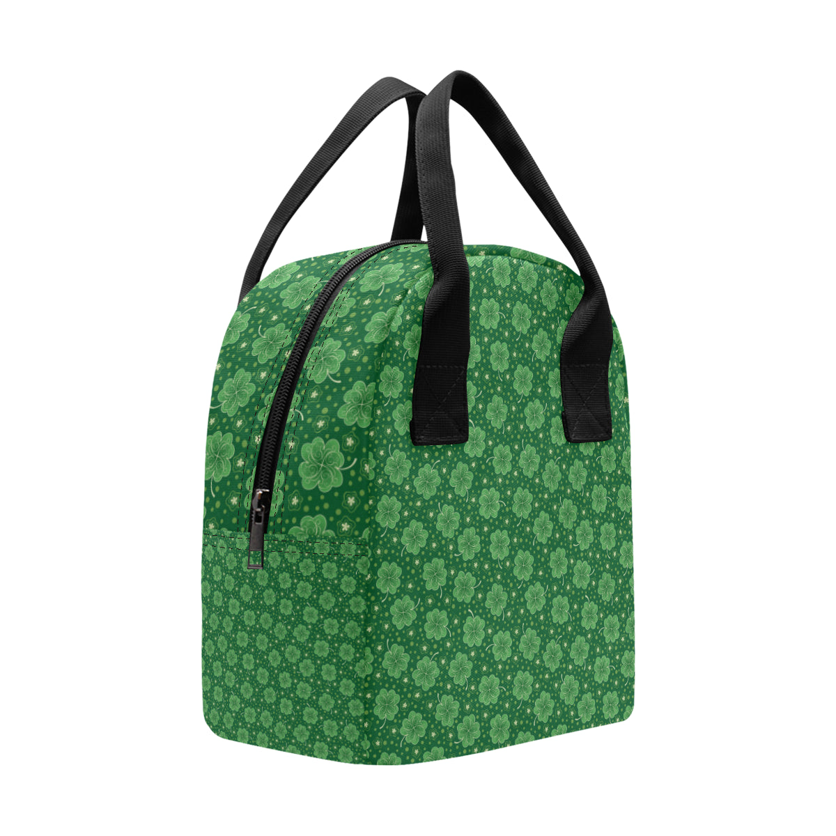 Shamrock Design Print Insulated Lunch Bag