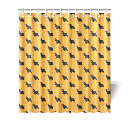 Cocker Pattern Print Design 01 Shower Curtain
