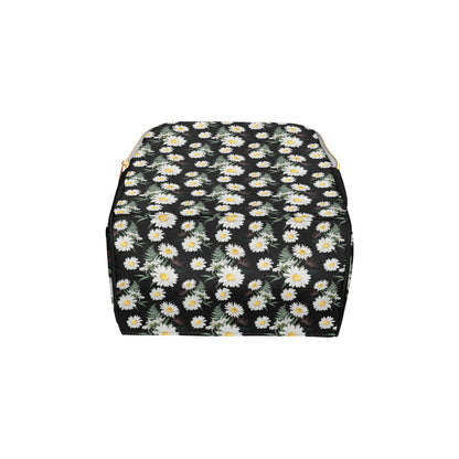 Daisy Pattern Print Design DS07 Diaper Bag Backpack