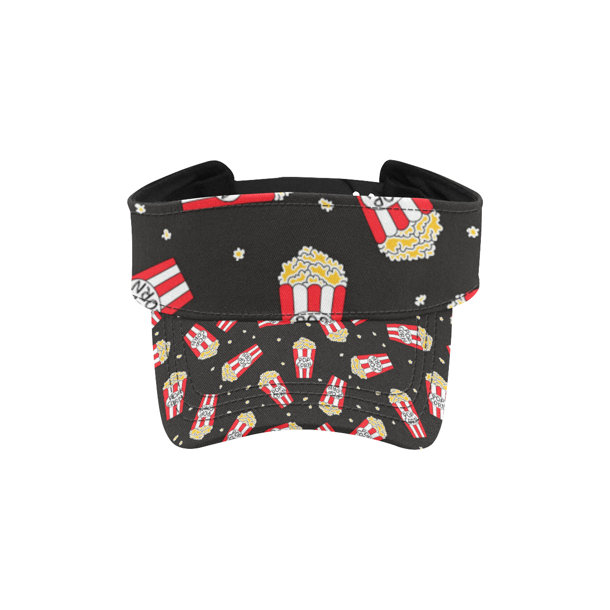 Popcorn Pattern Print Design A01 Unisex Sun Visor