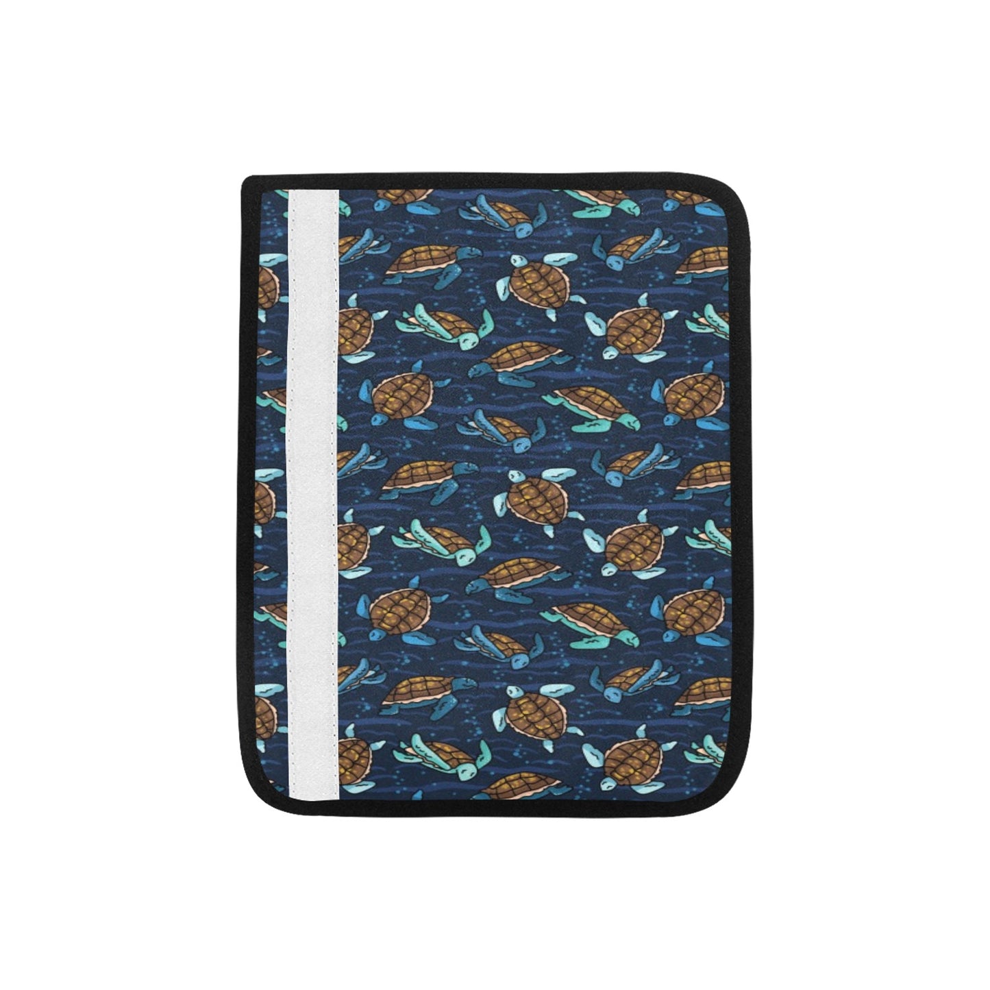 Sea Turtle Print Design LKS3011 Car Seat Belt Cover
