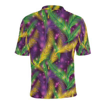Mardi Gras Pattern Print Design 09 Men Polo Shirt