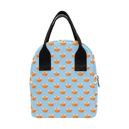 Salmon Sushi Print Design LKS307 Insulated Lunch Bag