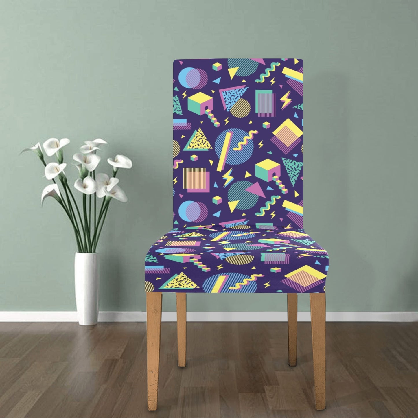 Geometric Print Design LKS401 Dining Chair Slipcover